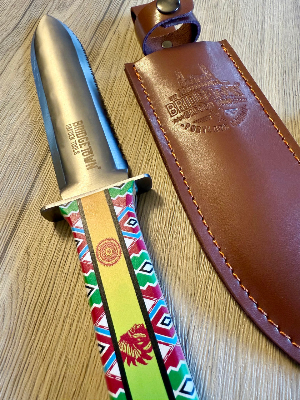 stainless steel hori hori gardening knife