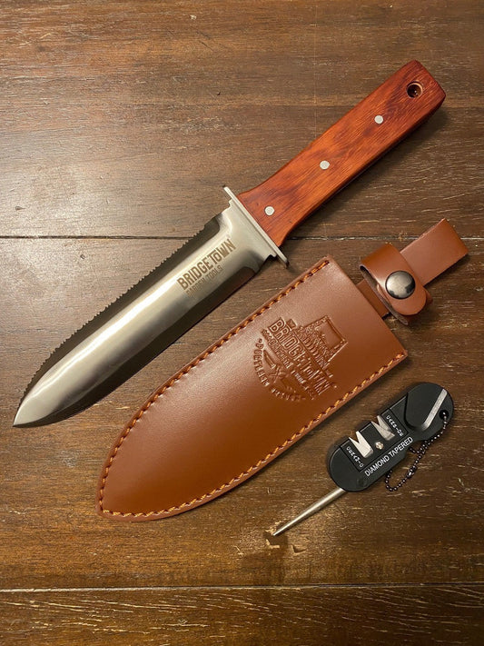 Rosewood Hori Hori with Leather Sheath